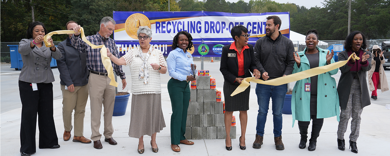 Renovated recycling dropoff center now open for Cobb residents Cobb